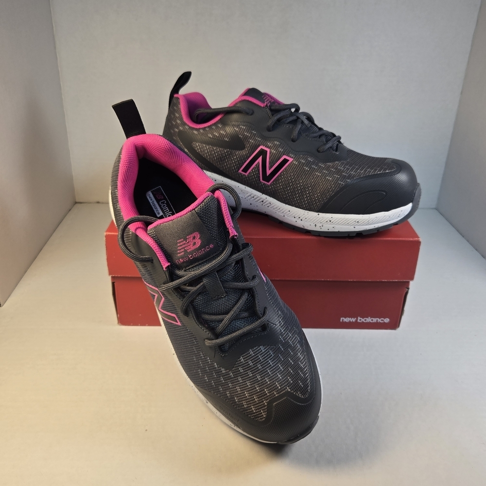New Balance Logic Safety & Work Shoe Gray and Pink Sneakers Size 7 WIDE